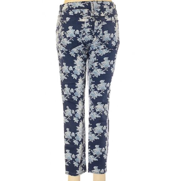 Gap "Always Skinny" low rise floral print denim skinny jeans size 8 - Picture 2 of 8